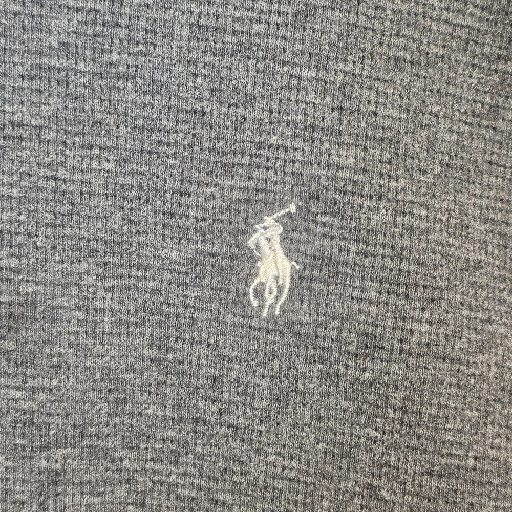 Polo Ralph Lauren Mens XL Grey Waffle Knit Thermal Long Sleeve Sleepwear Shirt